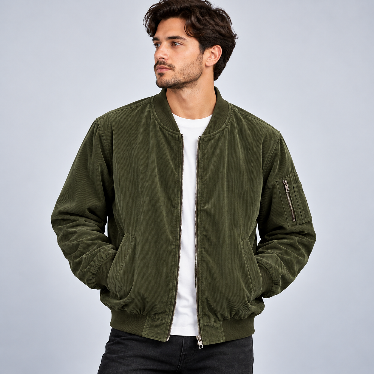 Corduroy Bomber Jacket