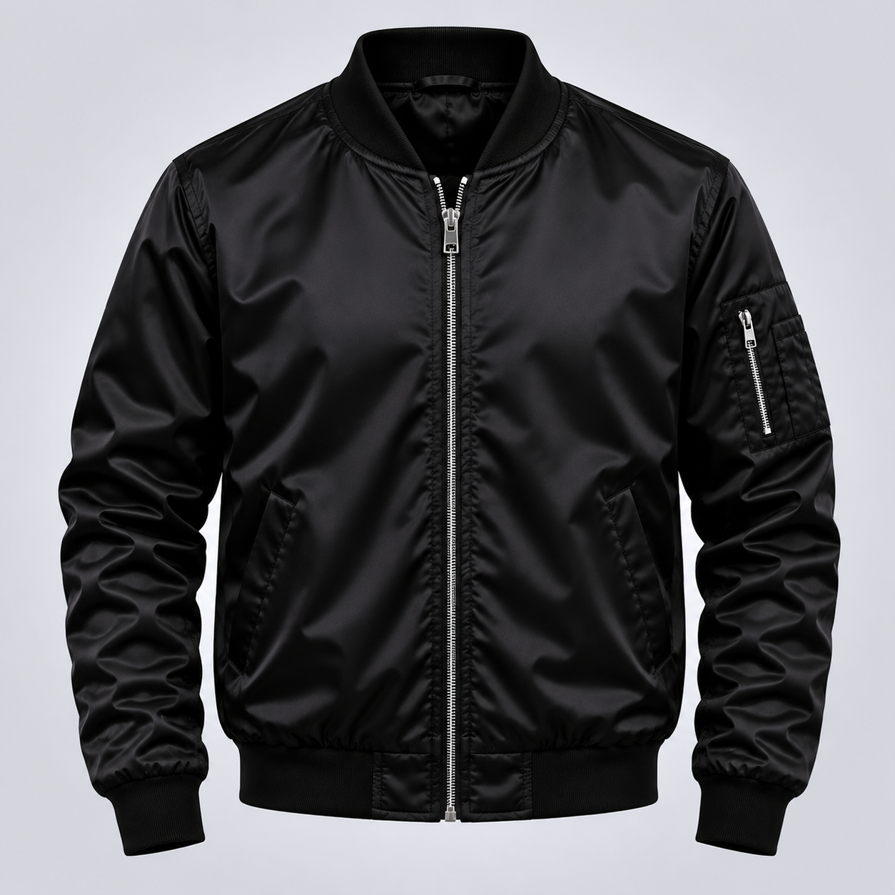 Corporate Brands & Businesses Satin Bomber Jacket