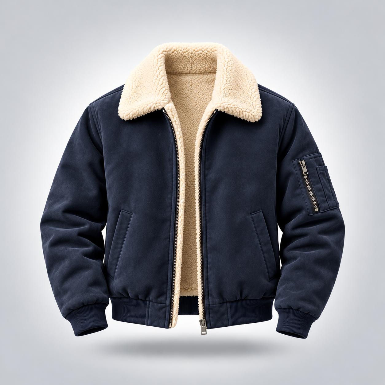 Corporate Teams Shearling Bomber Jacket