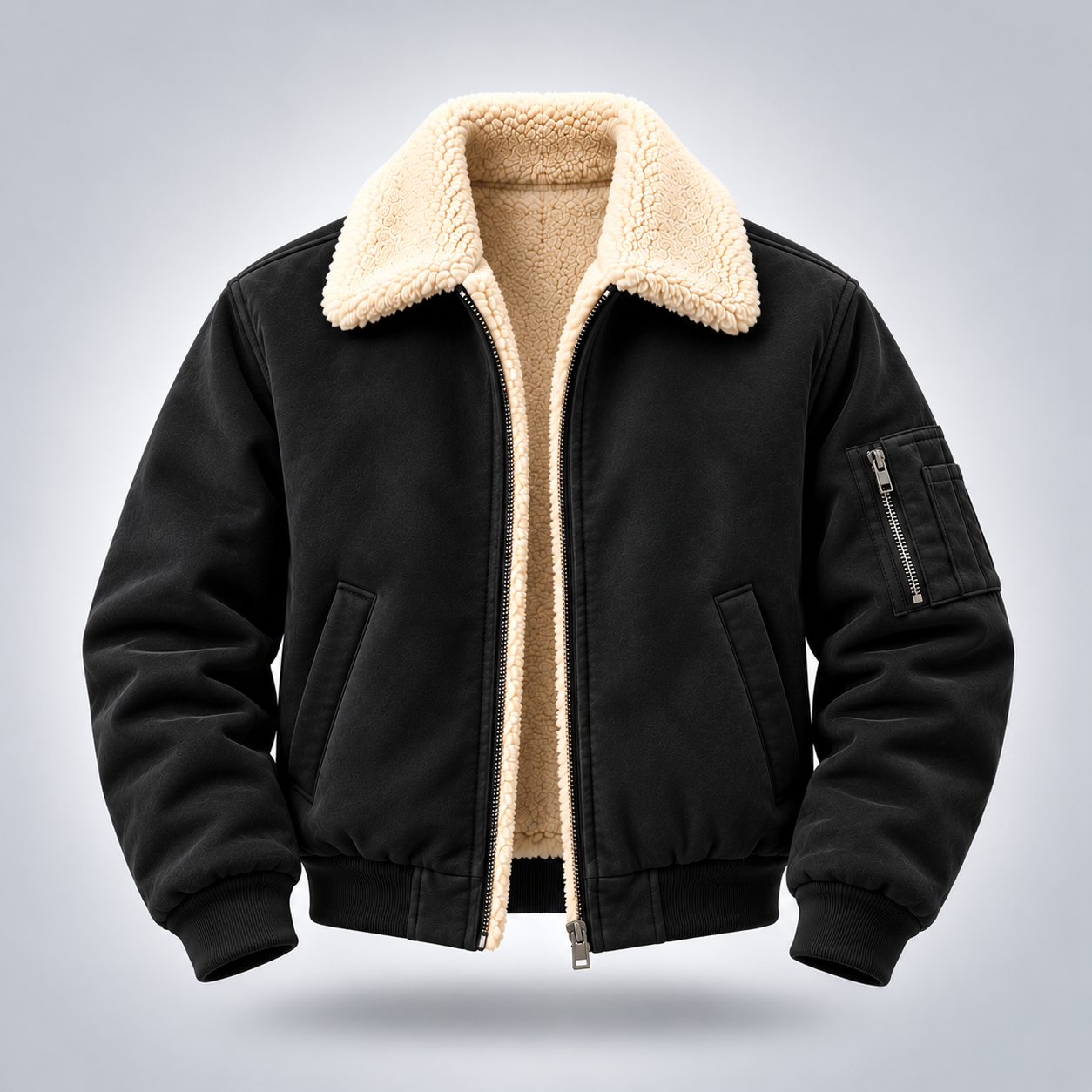 Events & Promotional Campaigns Shearling Bomber Jacket
