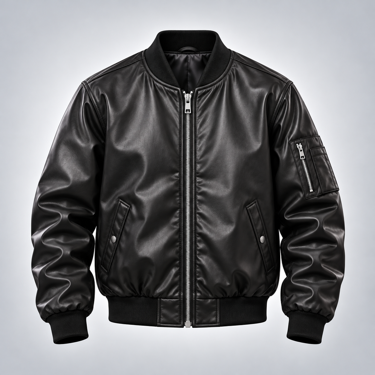 Fashion & Streetwear leather bomber jacket