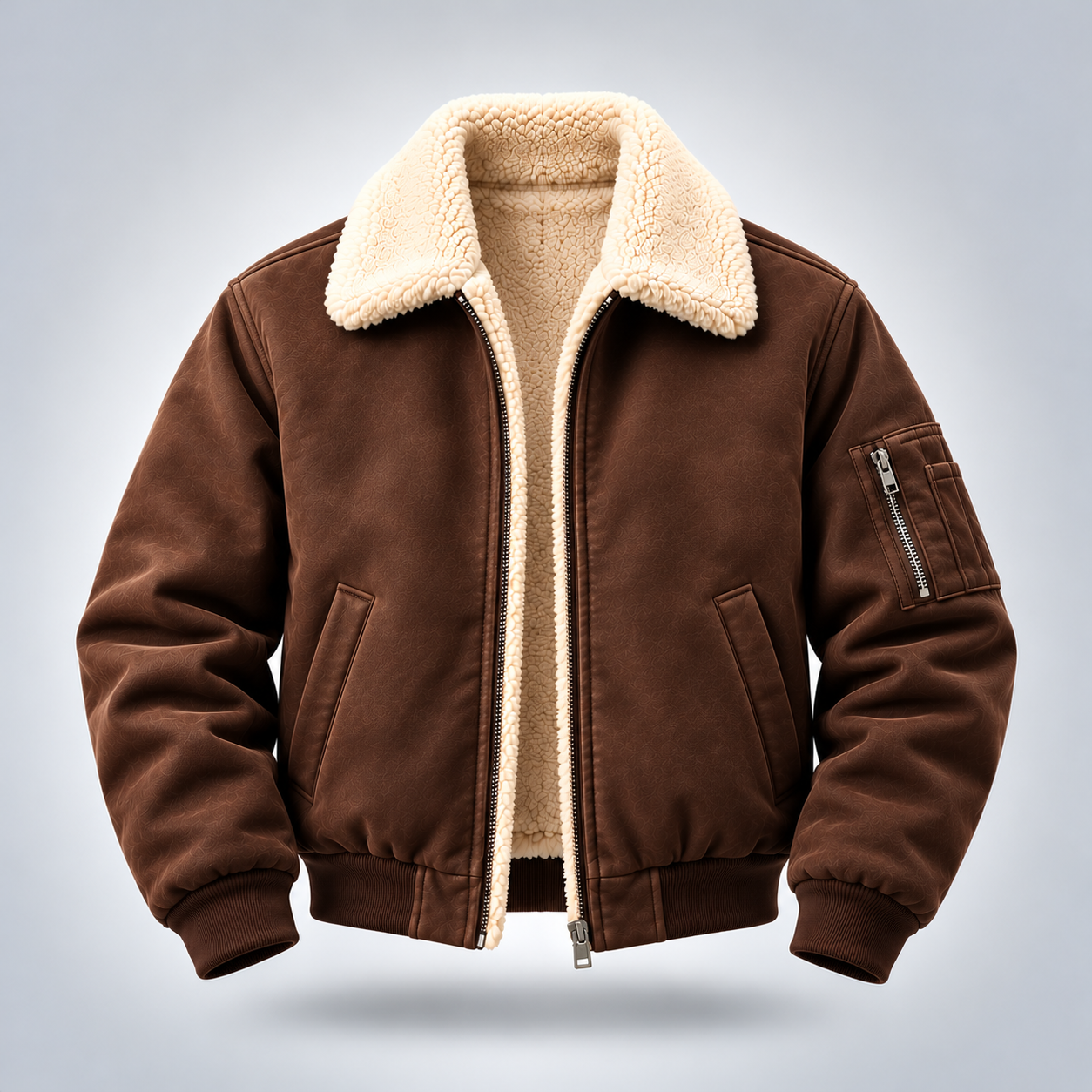 Independent Designers Shearling Bomber Jacket