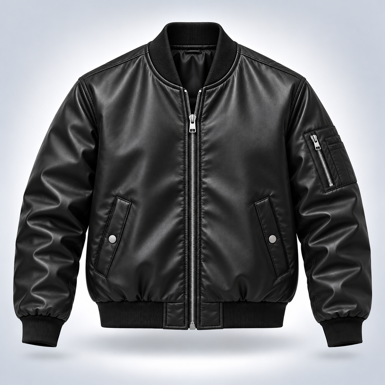 Leather Bomber Jacket