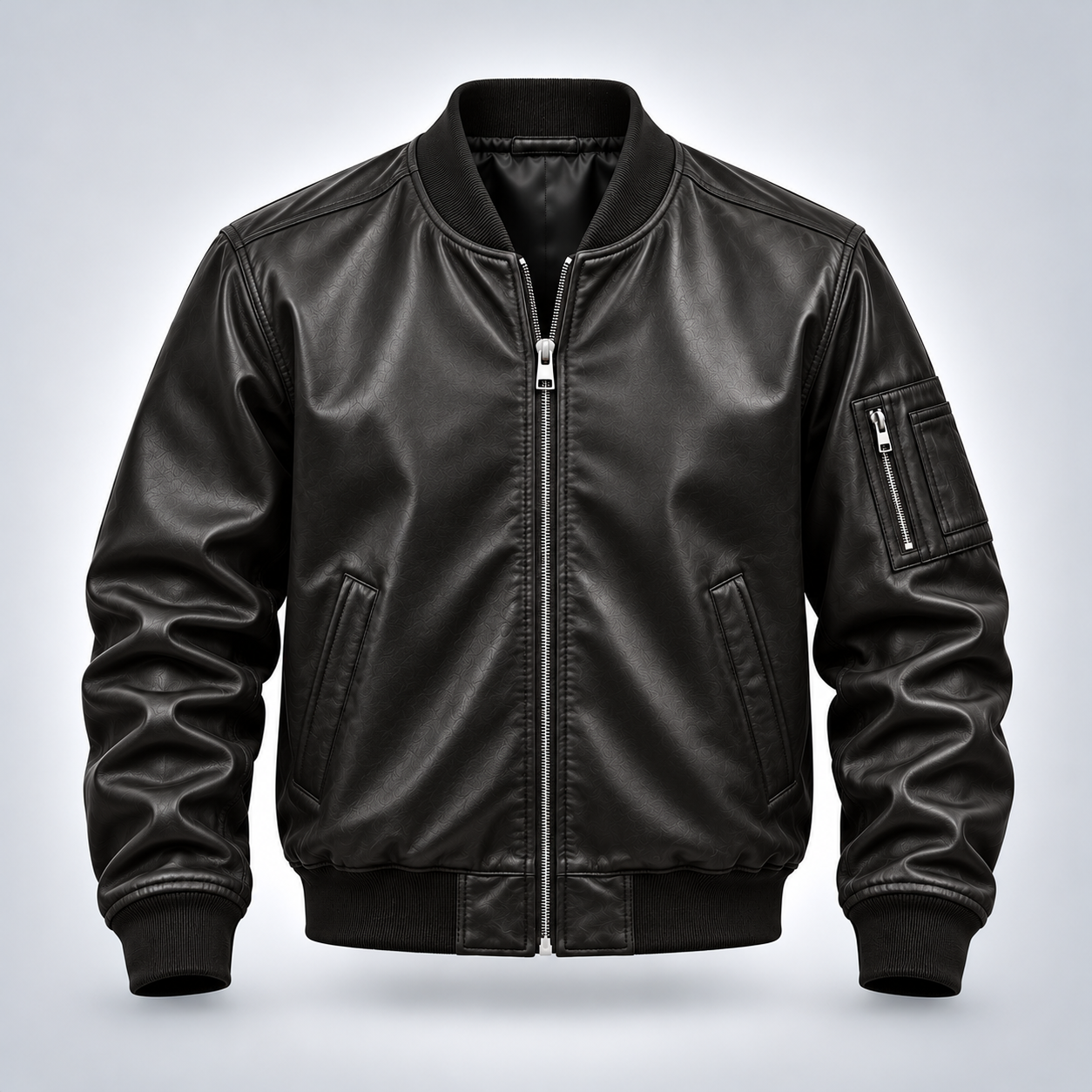 Leather Bomber Jacket