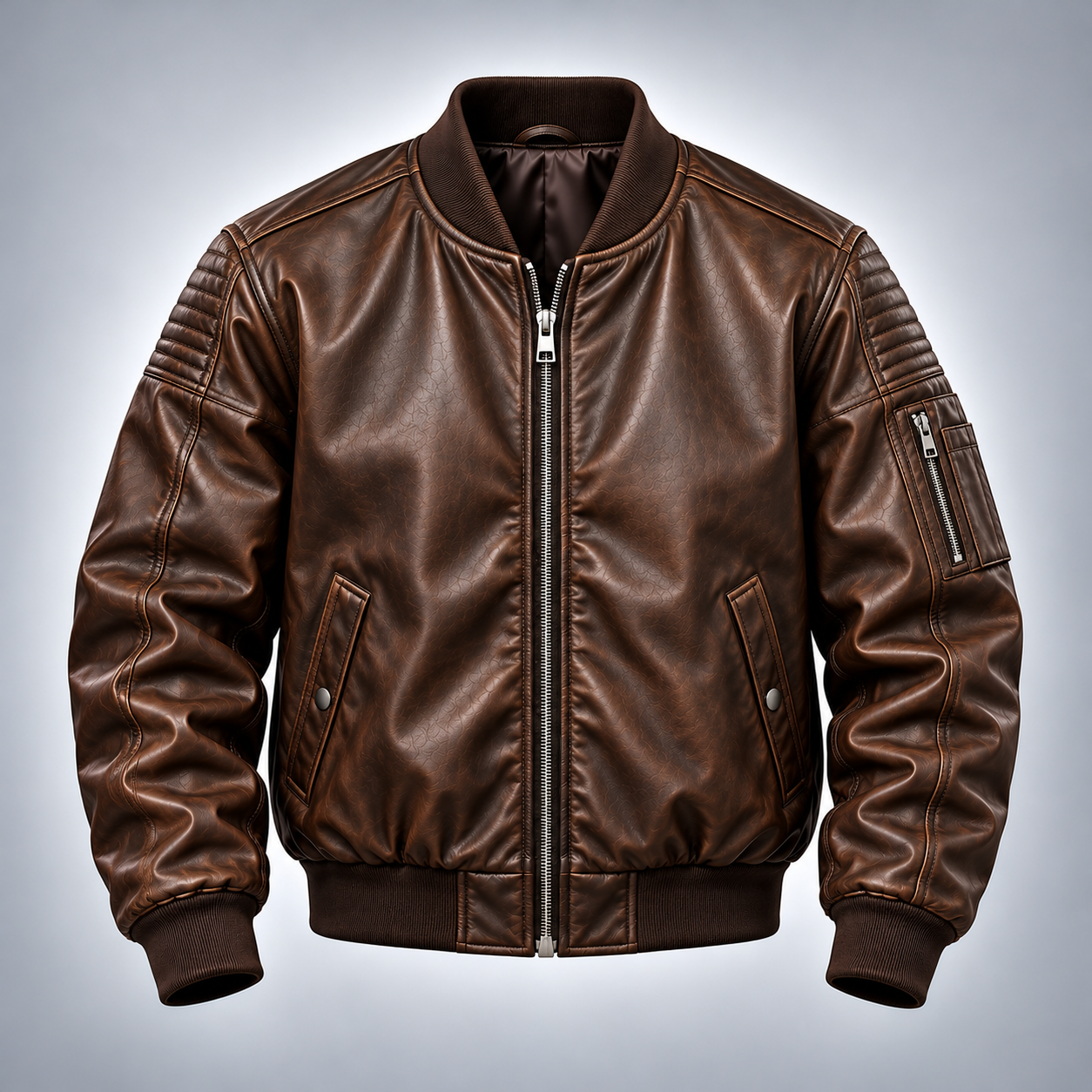 Motorcycle & Lifestyle Groups leather bomber jacket