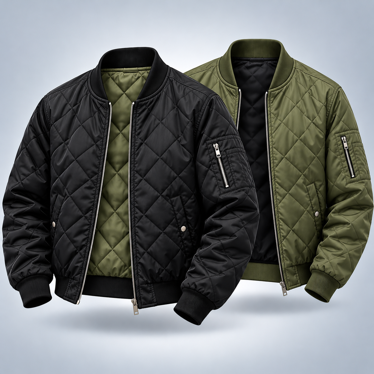 QUILTED BOMBER JACKET