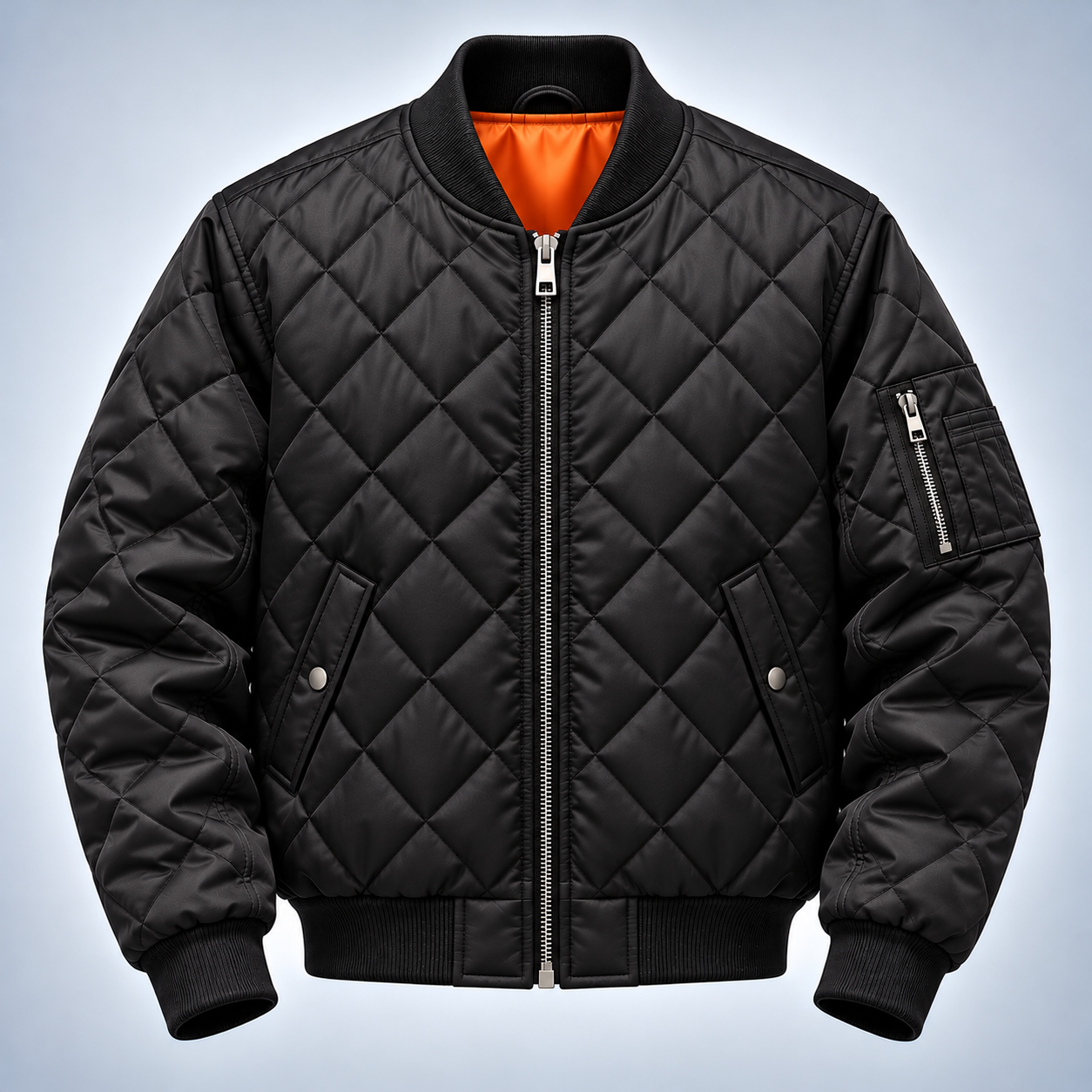 Quilted Bomber Jacket
