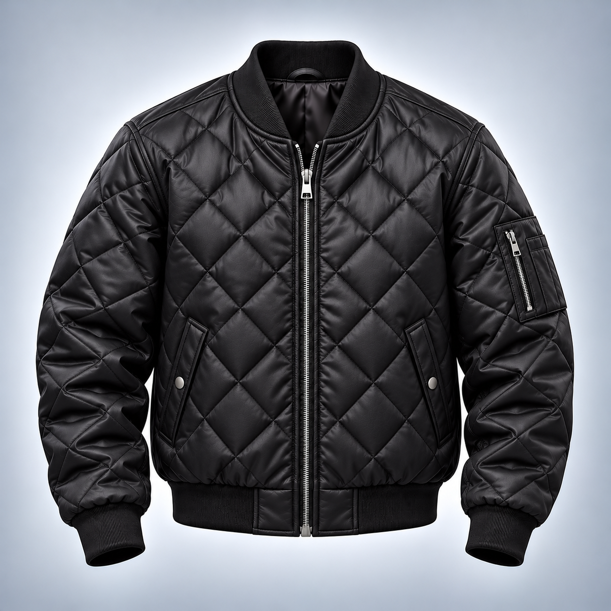 Quilted Bomber Jacket