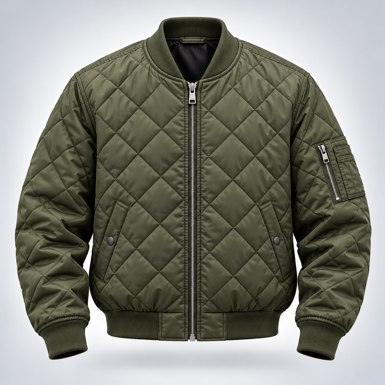 Quilted Bomber Jacket