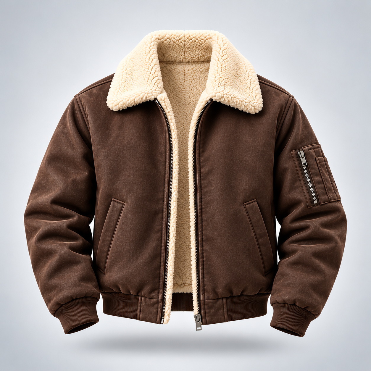 Retail & Streetwear Labels Shearling Bomber Jacket