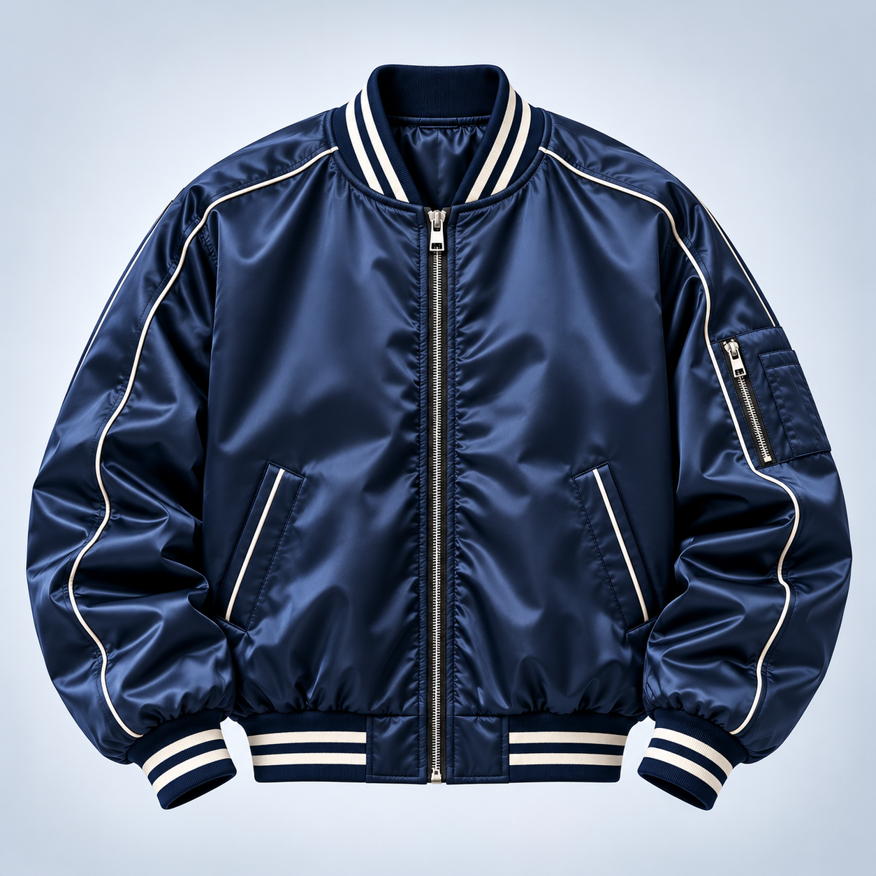 SATIN BOMBER JACKET