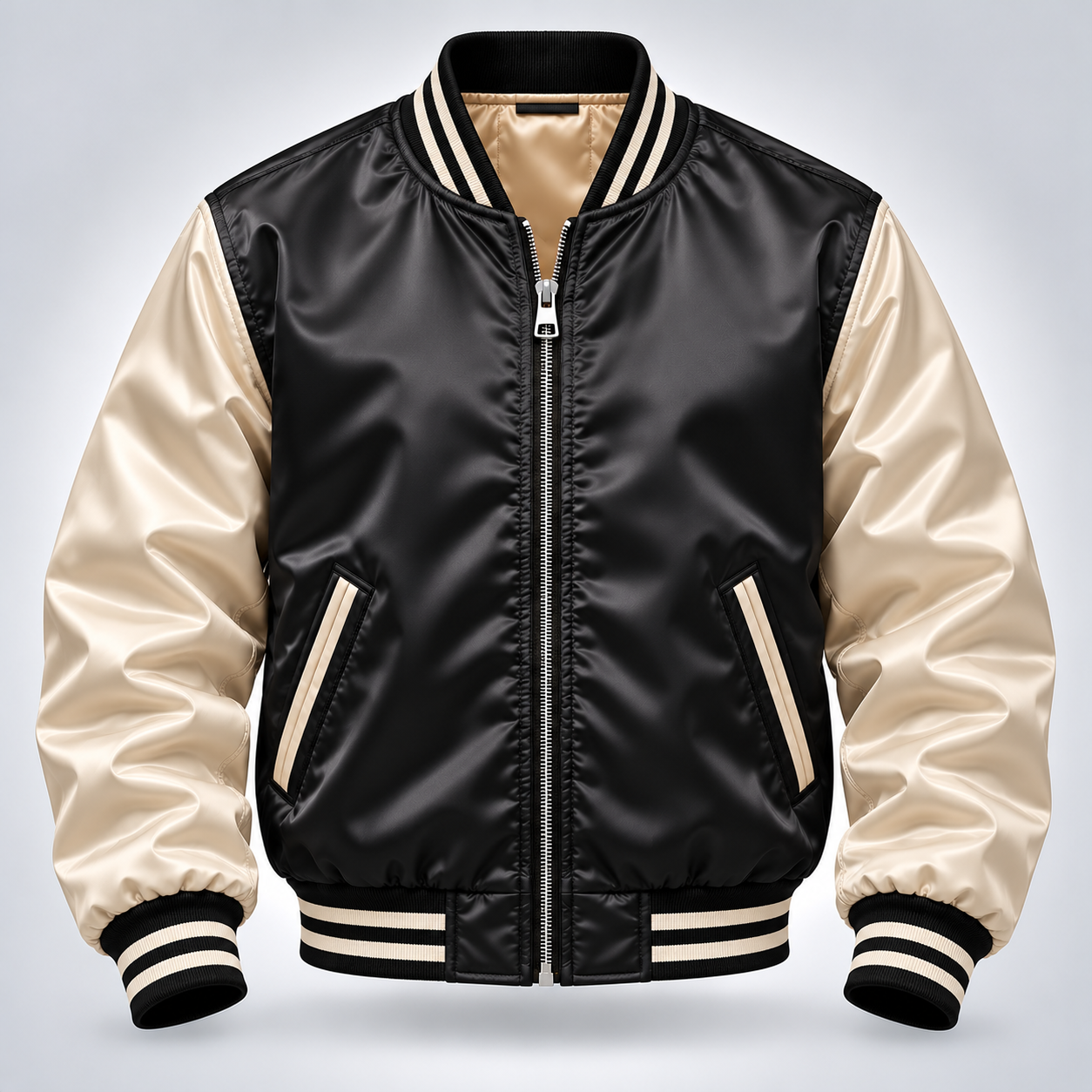 SATIN BOMBER JACKET