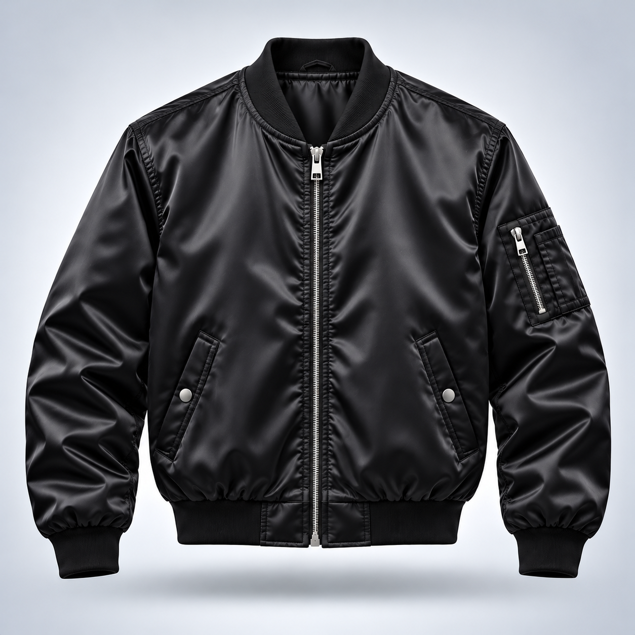 SATIN BOMBER JACKET