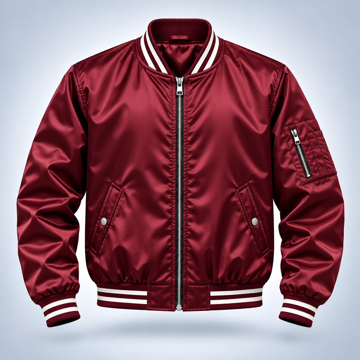 SATIN BOMBER JACKET