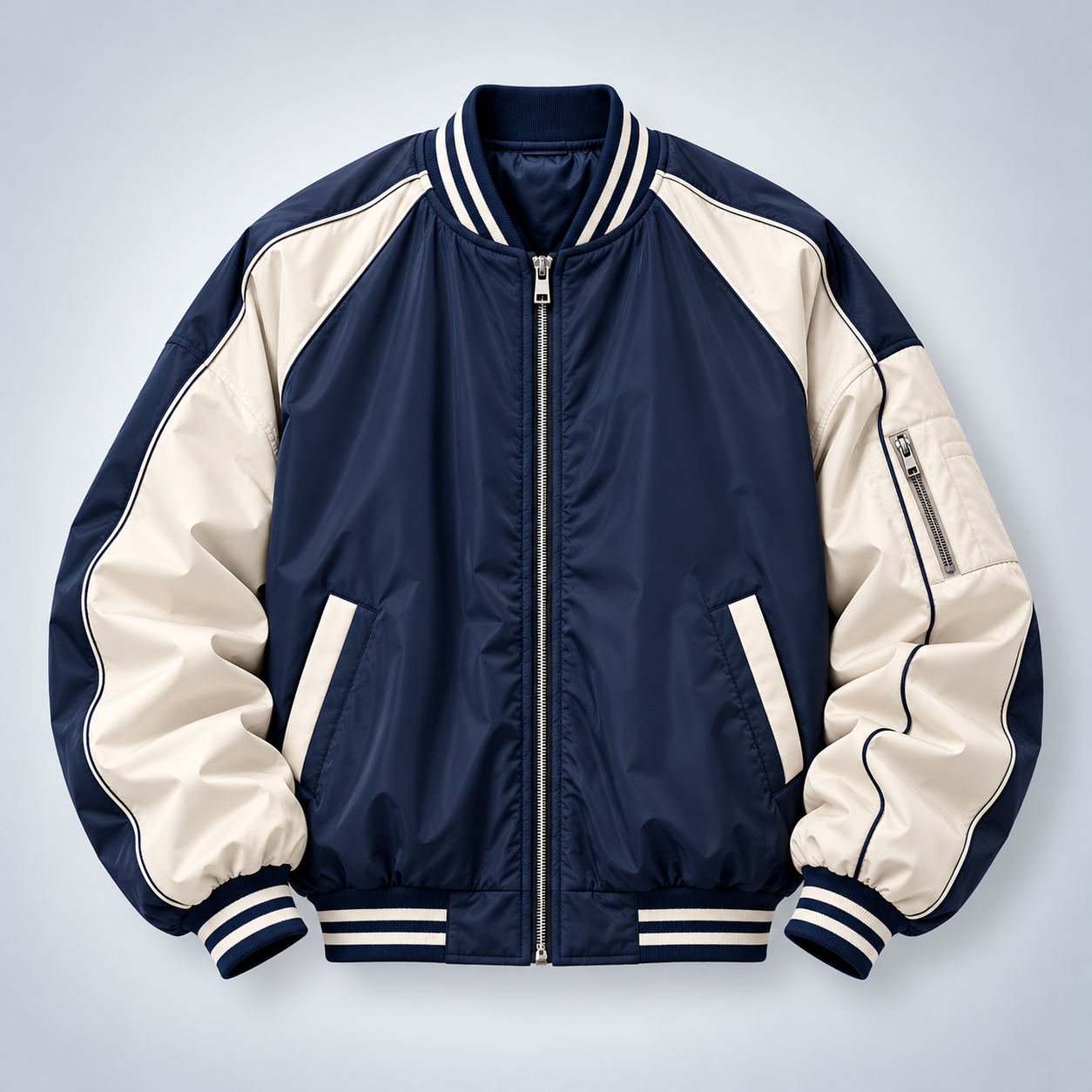 SPORTS & LIFESTYLE BRANDS OVERSIZED BOMBER JACKET