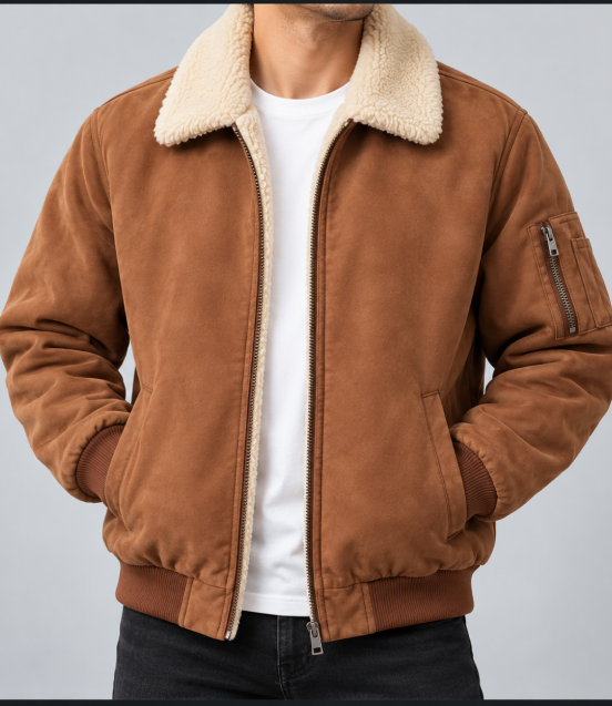 Shearling Bomber Jacket