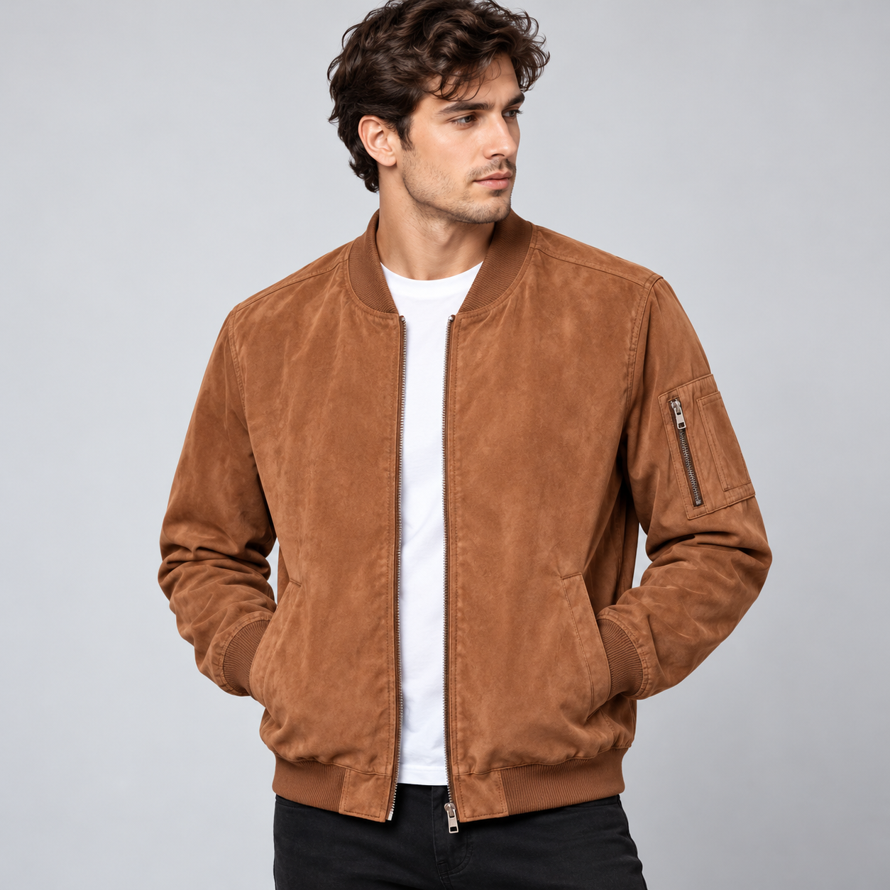 Suede Bomber Jacket banner
