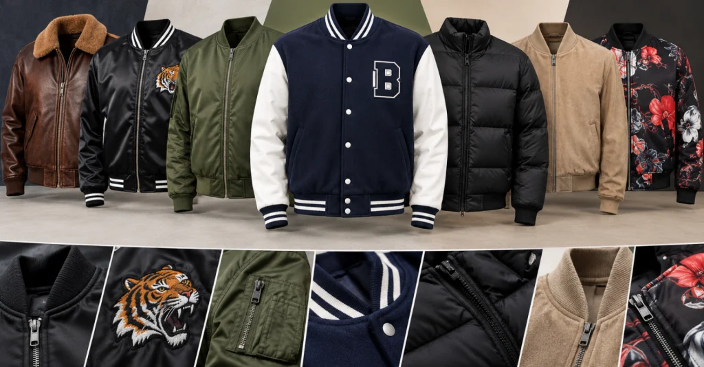 Types of Custom Bomber Jackets